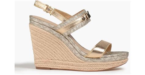 Farrah Leather Wedge Sandal 